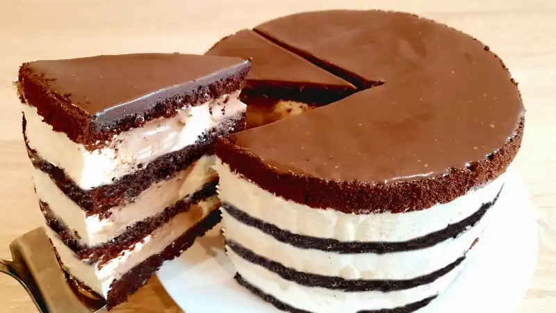 Очень вкусный шоколадный торт Милка. Очень советую его попробовать